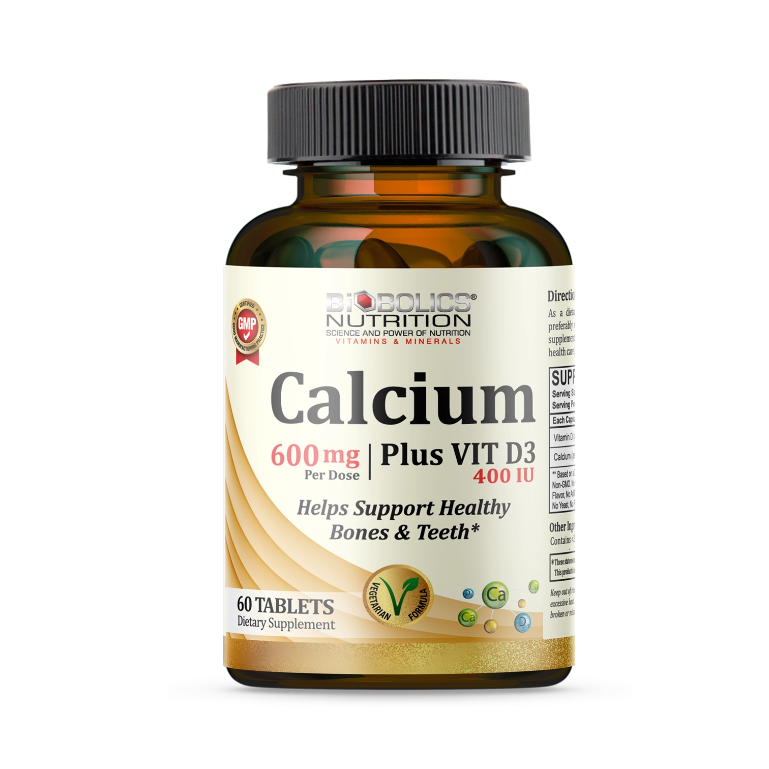 Calcium 600 mg + Vitamin D3 400 IU