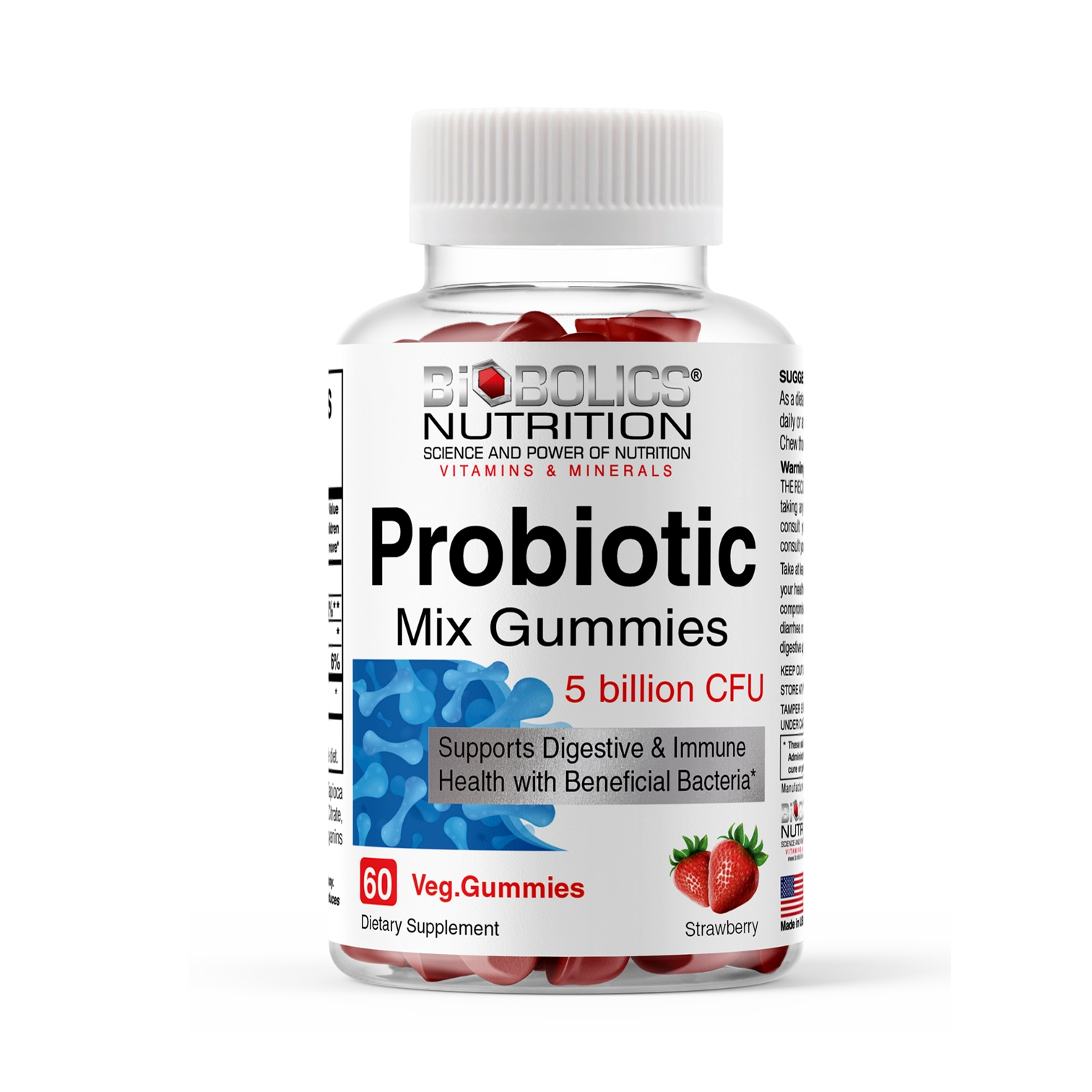 Probiotics Mix Gummies 5 Billion CFU